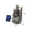 Living and Home Outdoor Water Fountain Rockery Decoration Solar Powered Water Feature