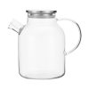 Living and Home 1800ml High Borosilicate Glass Teapot with Stainless Steel Lid