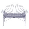 Living and Home Grey Non-slip Sun Lounger Cushion for Garden Patio, 125cm(W) x 48cm(D)