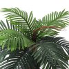 Living and Home 100cm Large Faux Palm Tree Fake Artificial Green Plants Realistic Tree Garden