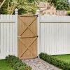 Living and Home Garden Flat Top Pine Wood Gate Kit, 85cm W X 183cm H