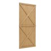 Living and Home Garden Flat Top Pine Wood Gate Kit, 85cm W X 183cm H