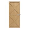 Living and Home Garden Flat Top Pine Wood Gate Kit, 85cm W X 183cm H