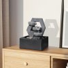 Living and Home Cascade Tabletop Fountain Water Feature with LED Light