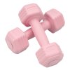 Living and Home Pair of 1kg Hex Dumbbells with Non-slip Grip