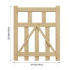 Living and Home 2.5x3ft Outdoor Wooden Garden Gate Fence Door