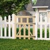 Living and Home 2.5x3ft Outdoor Wooden Garden Gate Fence Door