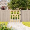 Living and Home 2.5x3ft Outdoor Wooden Garden Gate Fence Door