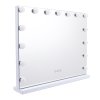 Living and Home Rectangle Tabletop Hollywood Vanity Mirror with Lights