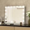 Living and Home Rectangle Tabletop Hollywood Vanity Mirror with Lights