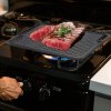 Living and Home Black Cast Iron Grill Pan, 46cm W x 26cm D x 1.5cm H
