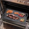 Living and Home Black Cast Iron Grill Pan, 46cm W x 26cm D x 1.5cm H