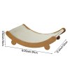 Living and Home Sisal Cat Scratcher Bed, 39cm W x 32cm D x 10cm H