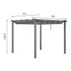 3x3M Aluminum Pergola for Patio Deck