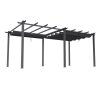 6x3M Aluminum Patio Pergola with Canopy