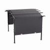 Retractable Arc-Shaped Steel Pergola 360cm W x 283cm D x  227cm H