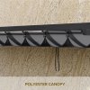 10 x 10FT Outdoor Lean To Retractable Pergola with Canopy