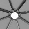 3x3M Solar LED Metal Patio Gazebo with Curtains