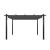 13x10ft Aluminium Pergola with Retractable Roof