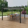 13x13ft Aluminium Pergola with Retractable Roof