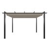 13x13ft Aluminium Pergola with Retractable Roof