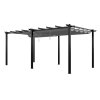 10x20ft Aluminium Pergola with Retractable Roof