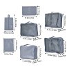 Living and Home 7Pcs Travel Luggage Packing Cubes Clothes Organiser Set, Grey