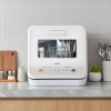 Living and Home 5L Countertop Dishwasher with 6 Wash Programs, Drying Function, Steam Sterilization