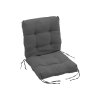 Living and Home Non-slip Garden Chair Cushion with Back