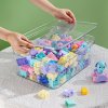 Living and Home 4Pcs Transparent Stackable Storage Box Set