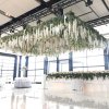 Living and Home 12pcs Artificial White Wisteria Hanging Vines