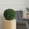 Living and Home 28cm Decorative Artificial Topiary Boxwood Ball