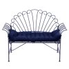 Living and Home Dark Blue Non-slip Sun Lounger Cushion for Garden Patio, 125cm(W) x 48cm(D)