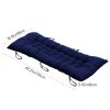 Living and Home Dark Blue Non-slip Sun Lounger Cushion for Garden Patio, 125cm(W) x 48cm(D)