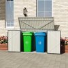 Living and Home 7 x 3 ft Lockable Steel Garden Metal Junk/Bike Storage Shed, Anthracite