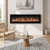 Living and Home 50 Inch Electric Fireplace with Remote 12 Flame Colours 