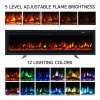 Living and Home 50 Inch Electric Fireplace with Remote 12 Flame Colours 