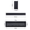 Living and Home 50 Inch Electric Fireplace with Remote 12 Flame Colours 