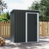5.38 x 2.89FT Outdoor Metal Storage Shed with Lockable Door
