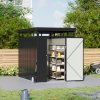 5.31 x 8.46FT Outdoor Metal Garden Storage Shed