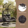 2-Seater Swing Hanging Egg Chair with Metal Stand