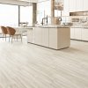 Living and Home 36pcs PVC Wooden Self-adhesive Laminate Flooring Planks for Home Decor, Light Grey
