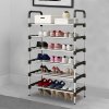 Living and Home 6-Tier Galvanised Steel Shoe Rack