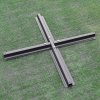Living and Home Outdoor Parasol Umbrella Parasol Cross Base Metal Stand,