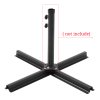 Living and Home Outdoor Parasol Umbrella Parasol Cross Base Metal Stand,