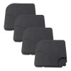 Living and Home 4pcs 15L HDPE Square Water and Sand Filled Freestanding Parasol Base