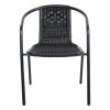Living and Home Set of 6 PE Rattan Stacking Garden Chairs