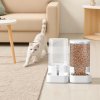 Living and Home Pet Feeder and Water Dispenser Set with Anti-Slip Base