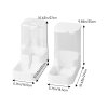 Living and Home Pet Feeder and Water Dispenser Set with Anti-Slip Base