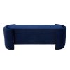 Living and Home 2 Seater Ottoman Storage Bench in Blue
